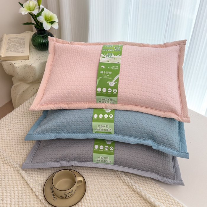 91家纺网 家纺一手货源 找家纺 （总）诺可 2025新款夏凉茶叶枕凉感凉豆豆枕头枕芯