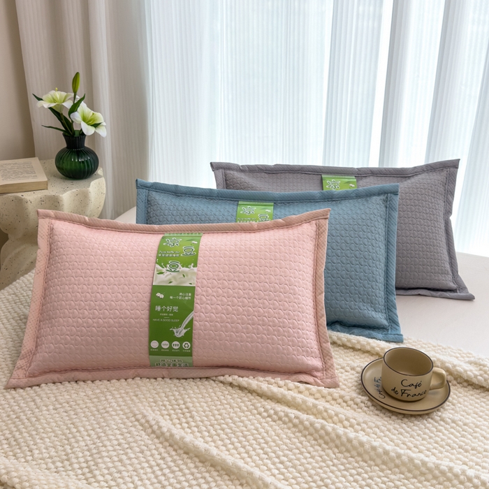 91家纺网 家纺一手货源 找家纺 （总）诺可 2025新款夏凉茶叶枕凉感凉豆豆枕头枕芯