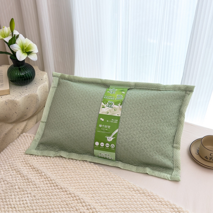 91家纺网 家纺一手货源 找家纺 （总）诺可 2025新款夏凉茶叶枕凉感凉豆豆枕头枕芯