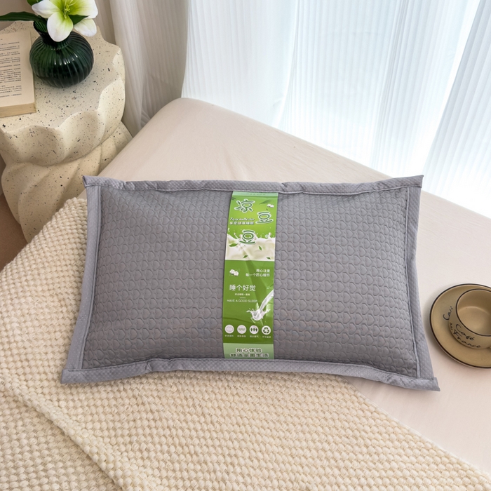 诺可 2025新款夏凉茶叶枕凉感凉豆豆枕头枕芯 爱心-灰