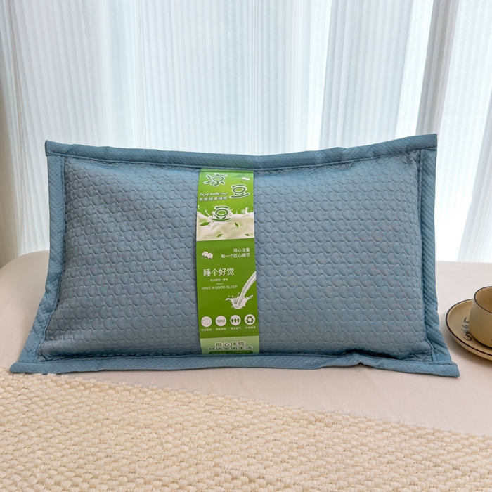 诺可 2025新款夏凉茶叶枕凉感凉豆豆枕头枕芯 爱心-蓝