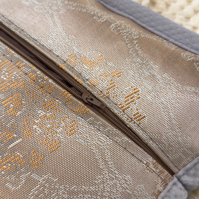 91家纺网 家纺一手货源 找家纺 诺可 2025新款夏凉茶叶枕凉感凉豆豆枕头枕芯 波浪-灰