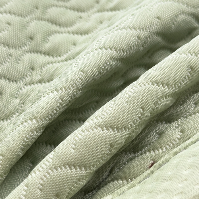 91家纺网 家纺一手货源 找家纺 诺可 2025新款夏凉茶叶枕凉感凉豆豆枕头枕芯 波浪-绿