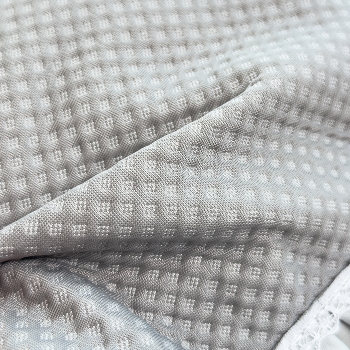 91家纺网 家纺一手货源 找家纺 诺可 2025新款夏凉茶叶枕凉感凉豆豆枕头枕芯 花边灰