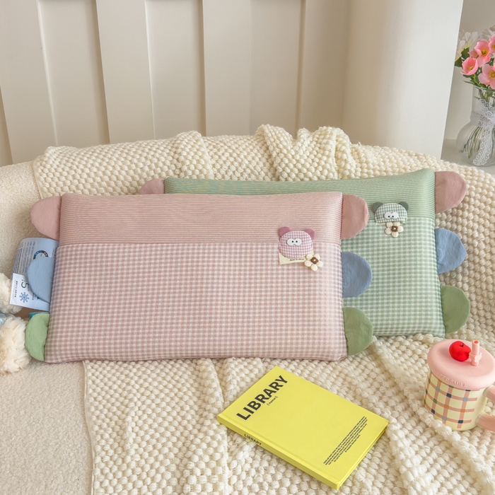 91家纺网 家纺一手货源 找家纺 （总）诺可 2025新款凉感学生儿童记忆枕枕头枕芯-卡通小熊