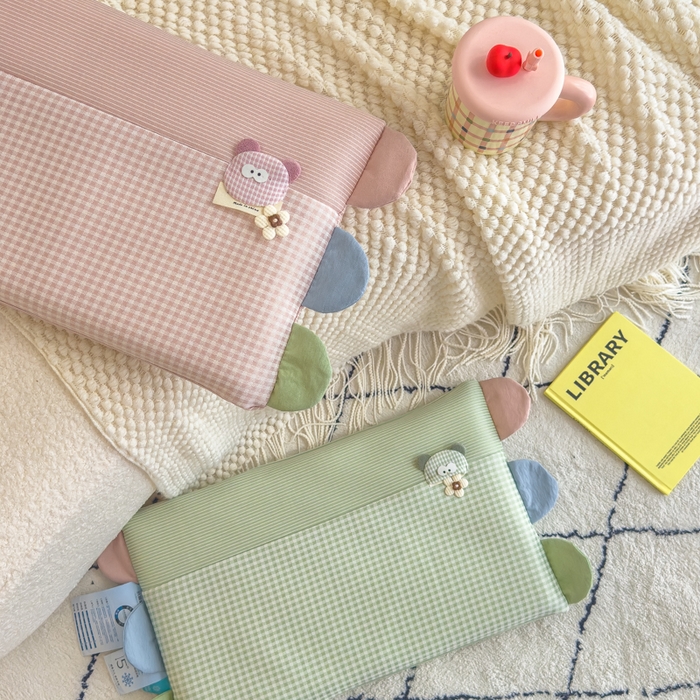 91家纺网 家纺一手货源 找家纺 （总）诺可 2025新款凉感学生儿童记忆枕枕头枕芯-卡通小熊