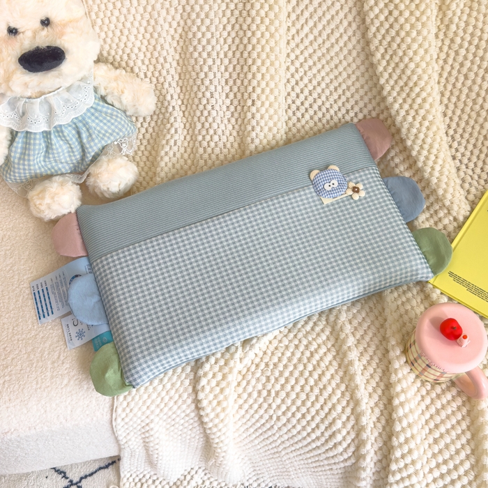 91家纺网 家纺一手货源 找家纺 （总）诺可 2025新款凉感学生儿童记忆枕枕头枕芯-卡通小熊