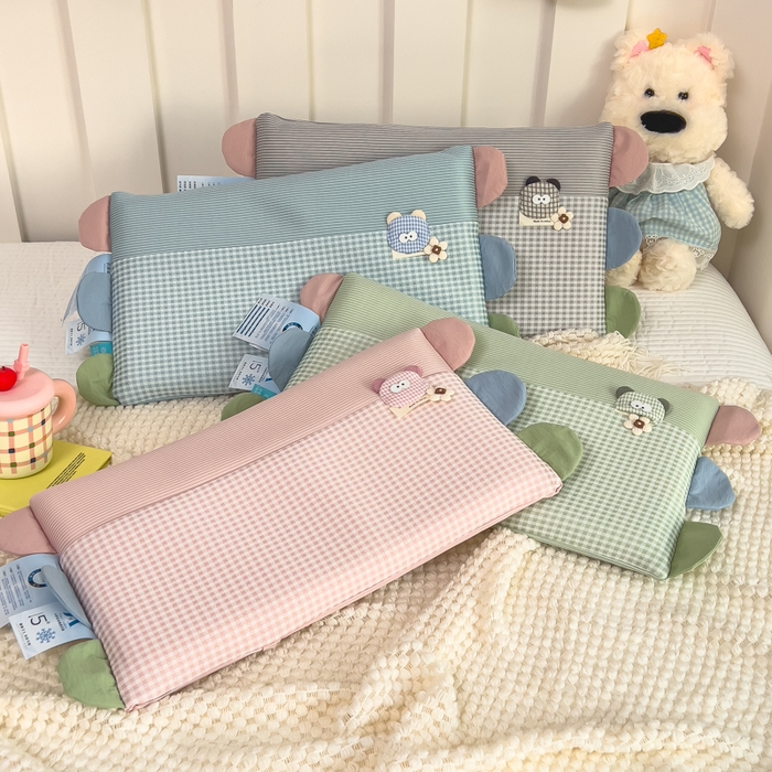 91家纺网 家纺一手货源 找家纺 诺可 2025新款凉感学生儿童记忆枕枕头枕芯-卡通小熊 组合