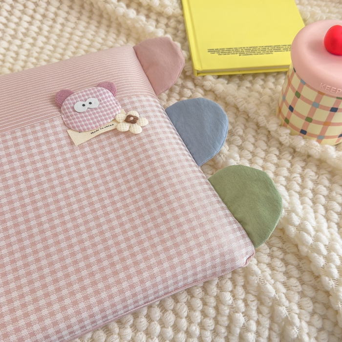 91家纺网 家纺一手货源 找家纺 诺可 2025新款凉感学生儿童记忆枕枕头枕芯-卡通小熊 粉色