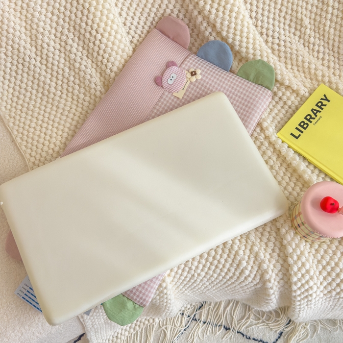 91家纺网 家纺一手货源 找家纺 诺可 2025新款凉感学生儿童记忆枕枕头枕芯-卡通小熊 粉色