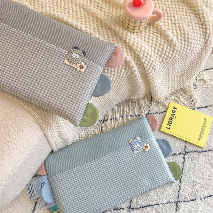 91家纺网 家纺一手货源 找家纺 诺可 2025新款凉感学生儿童记忆枕枕头枕芯-卡通小熊 灰色