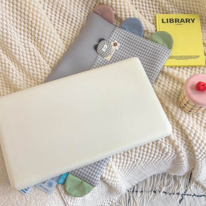 91家纺网 家纺一手货源 找家纺 诺可 2025新款凉感学生儿童记忆枕枕头枕芯-卡通小熊 灰色