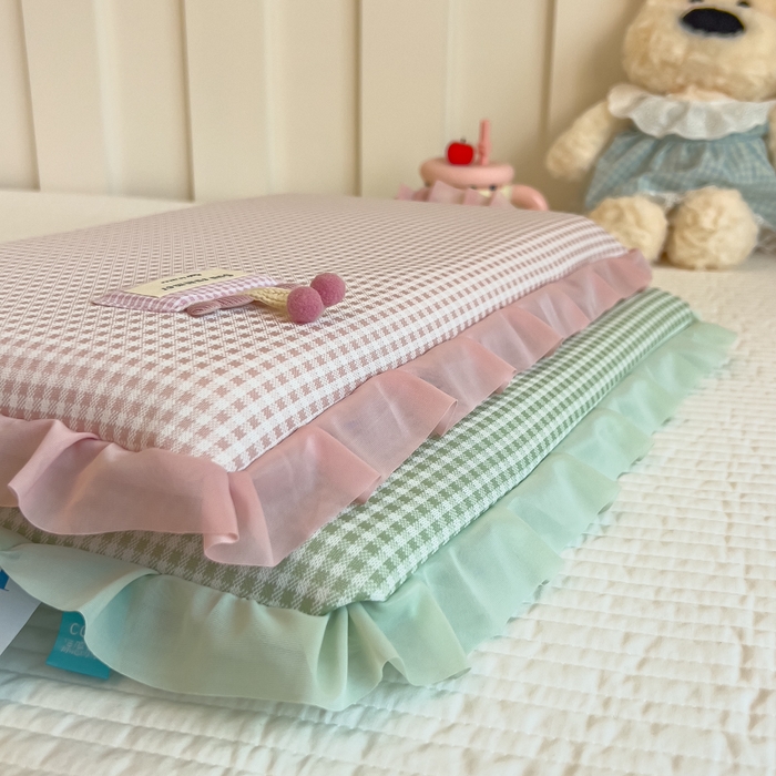 91家纺网 家纺一手货源 找家纺 （总）诺可 2025新款凉感学生儿童记忆枕枕头枕芯-花边郁金香