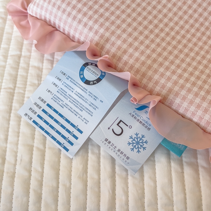 91家纺网 家纺一手货源 找家纺 （总）诺可 2025新款凉感学生儿童记忆枕枕头枕芯-花边郁金香