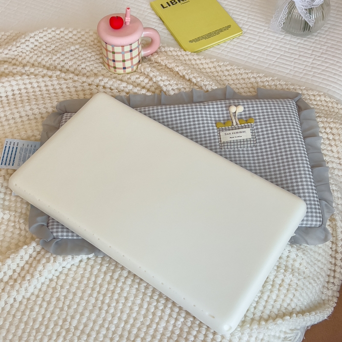 91家纺网 家纺一手货源 找家纺 诺可 2025新款凉感学生儿童记忆枕枕头枕芯-花边郁金香 灰色