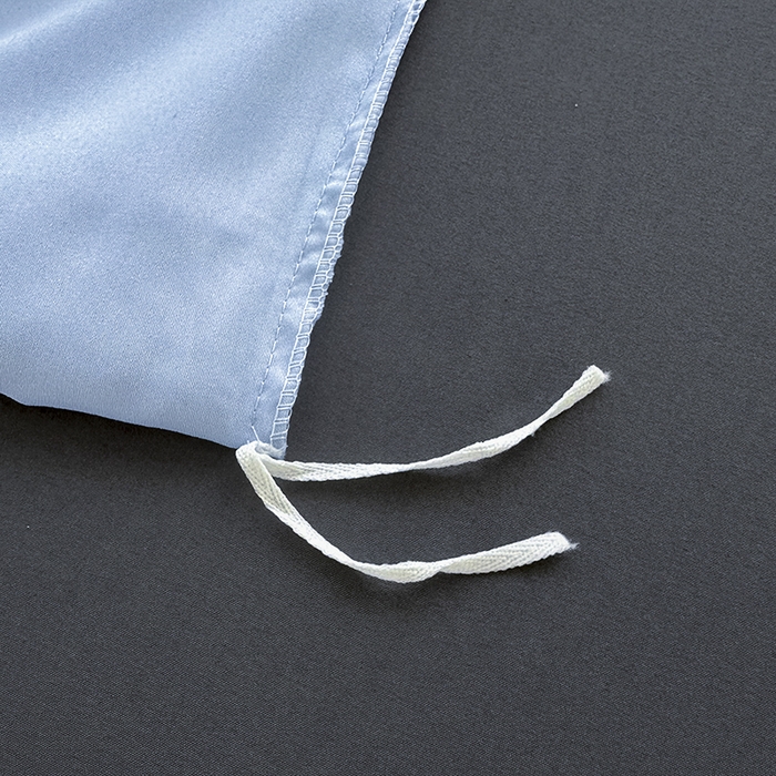 91家纺网 家纺一手货源 找家纺 优纤家纺 2025新款简约亲肤四件套床单床笠学生三件套-纯色混搭系列 洛克浅蓝