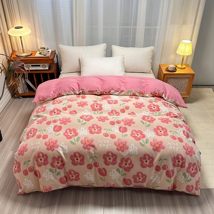 91家纺网 家纺一手货源 找家纺 （总）卡普家居 2025新款全棉纯棉磨毛加厚单品系列-被套单件单被套