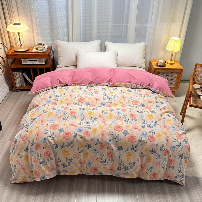 91家纺网 家纺一手货源 找家纺 （总）卡普家居 2025新款全棉纯棉磨毛加厚单品系列-被套单件单被套