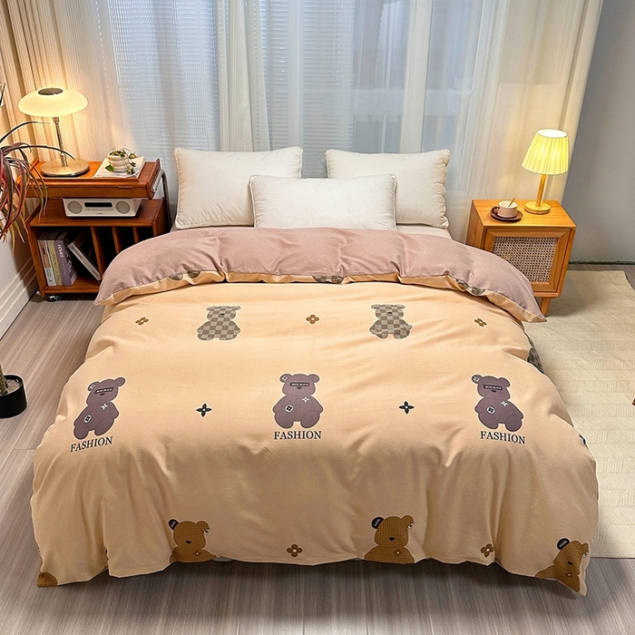 91家纺网 家纺一手货源 找家纺 （总）卡普家居 2025新款全棉纯棉磨毛加厚单品系列-被套单件单被套