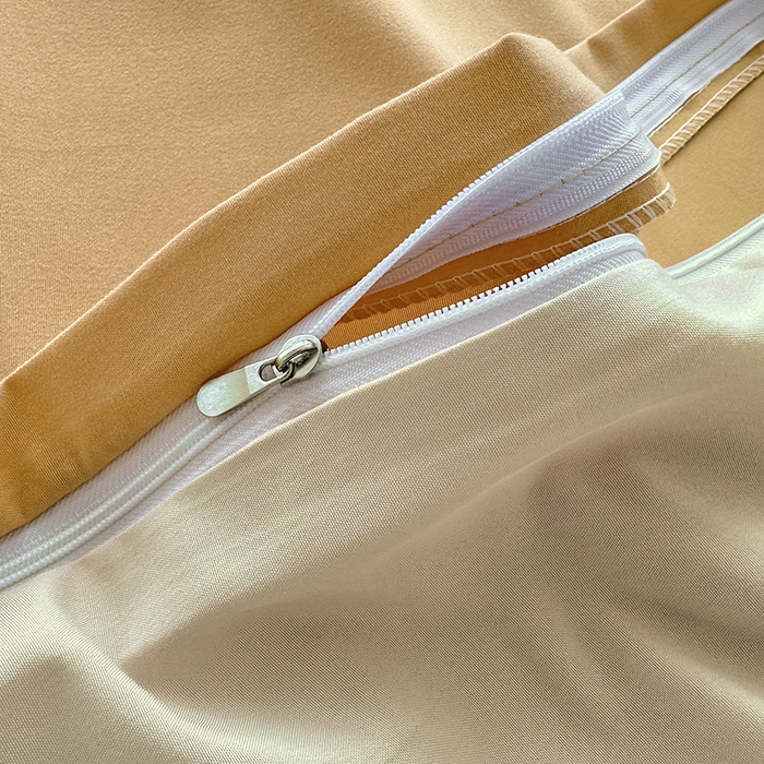 91家纺网 家纺一手货源 找家纺 优纤家纺 2025新款简约亲肤四件套床单床笠学生三件套-纯色混搭系列 炭烤起司