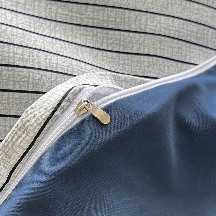 91家纺网 家纺一手货源 找家纺 （总）优纤家纺 2025新款简约亲肤四件套床单床笠学生三件套-格子条纹系列