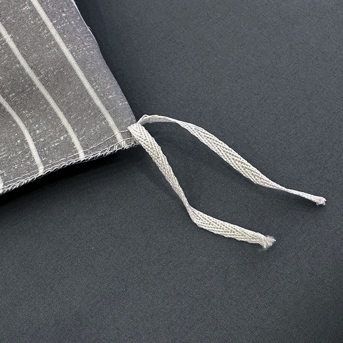 91家纺网 家纺一手货源 找家纺 优纤家纺 2025新款简约亲肤四件套床单床笠学生三件套-格子条纹系列 黑白条