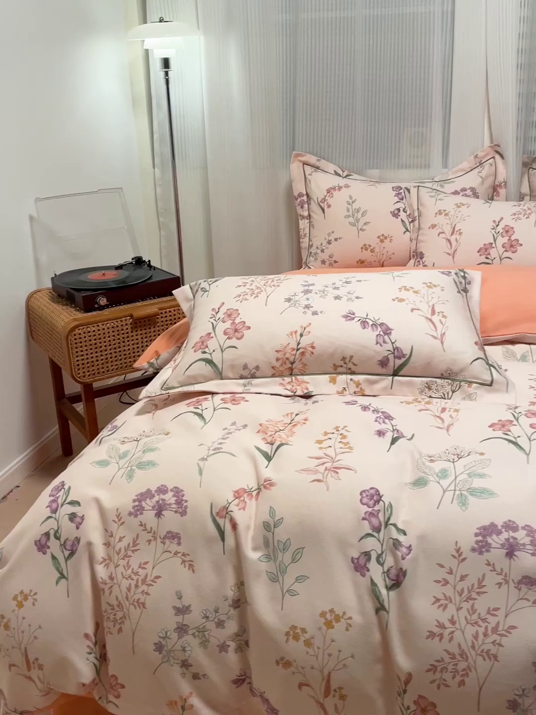 91家纺网 家纺一手货源 找家纺 卡普家居 2025新款全棉纯棉磨毛加厚四件套系列-四件套 洛伊