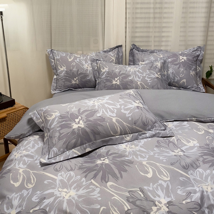 91家纺网 家纺一手货源 找家纺 卡普家居 2025新款全棉纯棉磨毛加厚四件套系列-四件套 梦菲