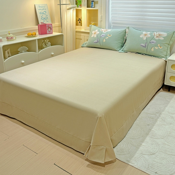 91家纺网 家纺一手货源 找家纺 卡普家居 2025新款全棉纯棉磨毛加厚单品系列-被套单件单被套 春色满园