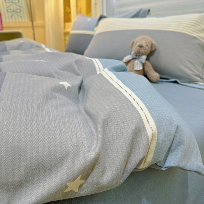 91家纺网 家纺一手货源 找家纺 卡普家居 2025新款全棉纯棉磨毛加厚单品系列-被套单件单被套 格利亚