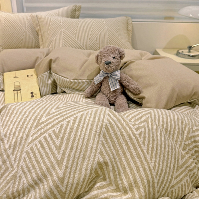 91家纺网 家纺一手货源 找家纺 卡普家居 2025新款全棉纯棉磨毛加厚单品系列-被套单件单被套 卢卡斯