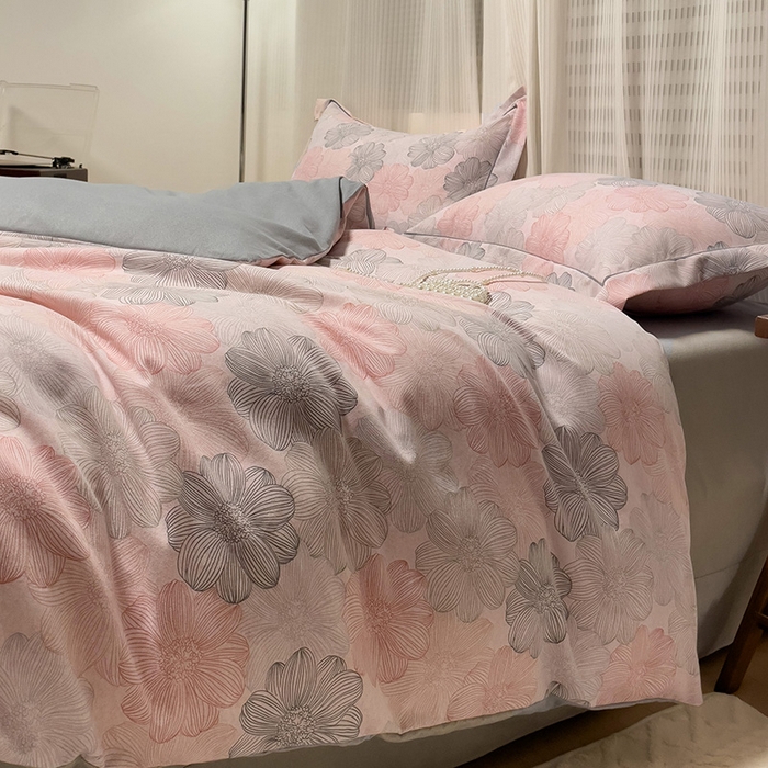 91家纺网 家纺一手货源 找家纺 卡普家居 2025新款全棉纯棉磨毛加厚单品系列-被套单件单被套 爱莲娜