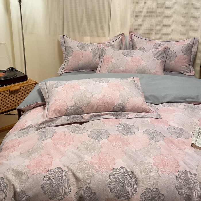 91家纺网 家纺一手货源 找家纺 卡普家居 2025新款全棉纯棉磨毛加厚单品系列-被套单件单被套 爱莲娜