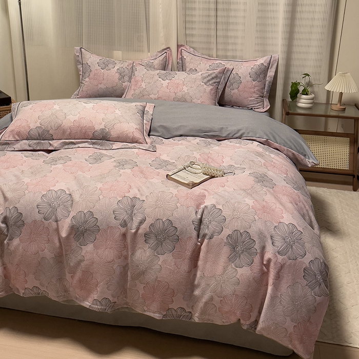 91家纺网 家纺一手货源 找家纺 卡普家居 2025新款全棉纯棉磨毛加厚单品系列-被套单件单被套 爱莲娜