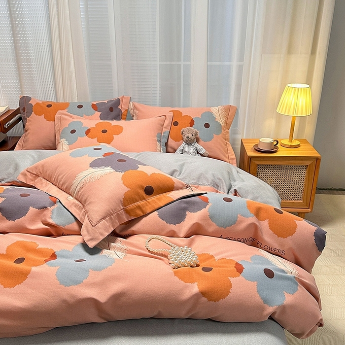 91家纺网 家纺一手货源 找家纺 卡普家居 2025新款全棉纯棉磨毛加厚单品系列-被套单件单被套 阿芙朵