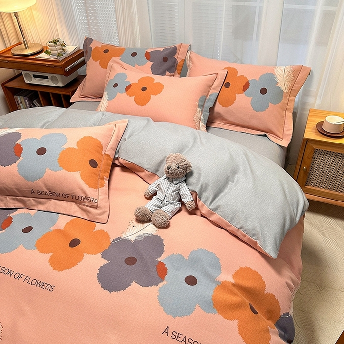 91家纺网 家纺一手货源 找家纺 卡普家居 2025新款全棉纯棉磨毛加厚单品系列-被套单件单被套 阿芙朵