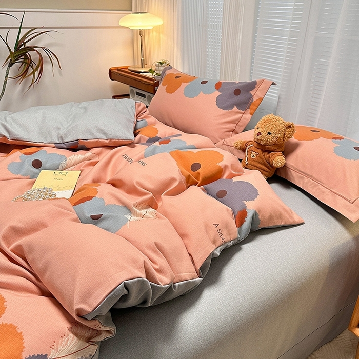 91家纺网 家纺一手货源 找家纺 卡普家居 2025新款全棉纯棉磨毛加厚单品系列-被套单件单被套 阿芙朵