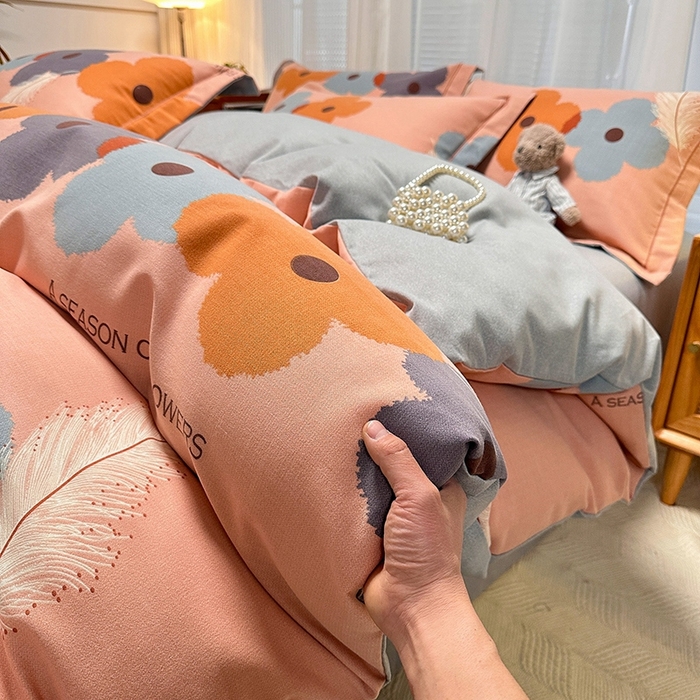 91家纺网 家纺一手货源 找家纺 卡普家居 2025新款全棉纯棉磨毛加厚单品系列-被套单件单被套 阿芙朵