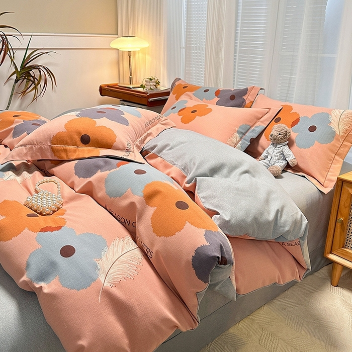 91家纺网 家纺一手货源 找家纺 卡普家居 2025新款全棉纯棉磨毛加厚单品系列-被套单件单被套 阿芙朵