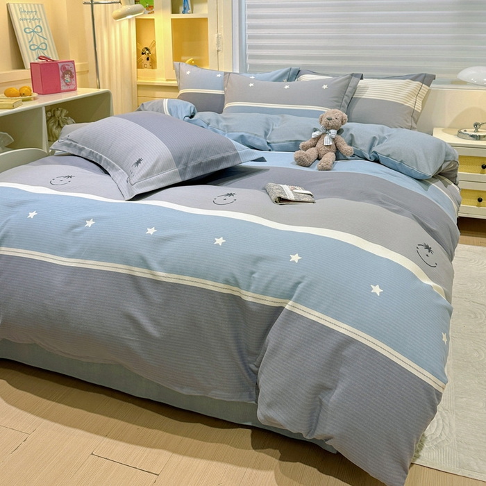 91家纺网 家纺一手货源 找家纺 卡普家居 2025新款全棉纯棉磨毛加厚四件套系列-四件套 格利亚