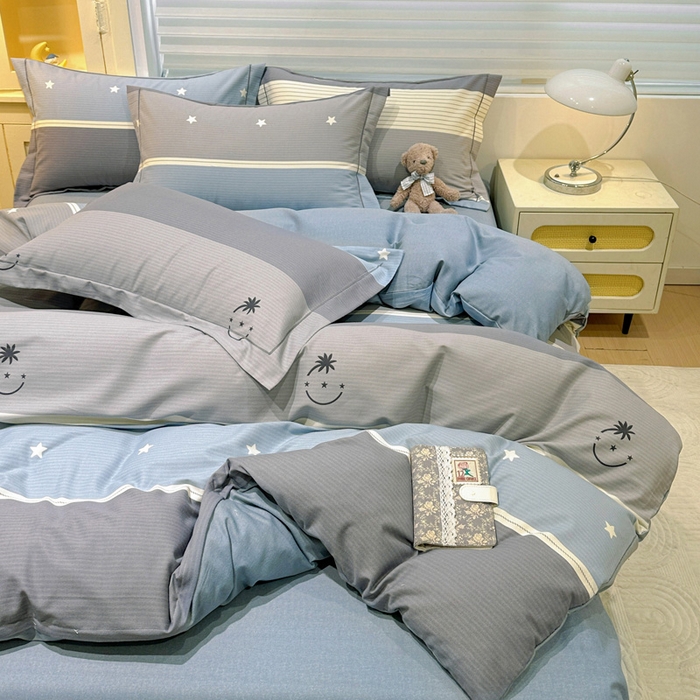 91家纺网 家纺一手货源 找家纺 卡普家居 2025新款全棉纯棉磨毛加厚四件套系列-四件套 格利亚