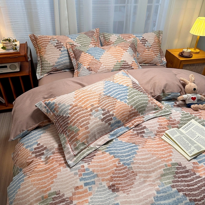 91家纺网 家纺一手货源 找家纺 卡普家居 2025新款全棉纯棉磨毛加厚单品系列-被套单件单被套 贝加尔