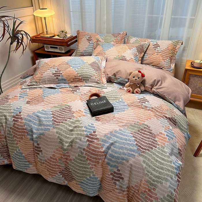 91家纺网 家纺一手货源 找家纺 卡普家居 2025新款全棉纯棉磨毛加厚单品系列-被套单件单被套 贝加尔