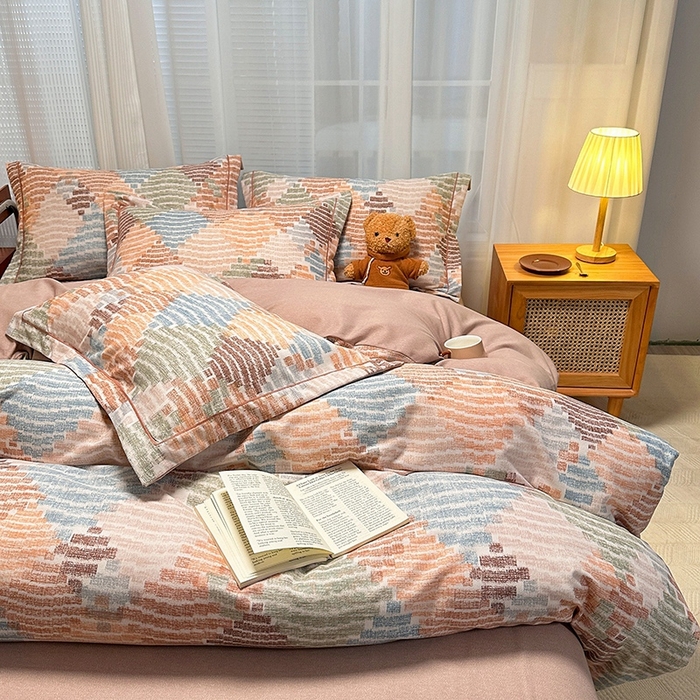 91家纺网 家纺一手货源 找家纺 卡普家居 2025新款全棉纯棉磨毛加厚单品系列-被套单件单被套 贝加尔