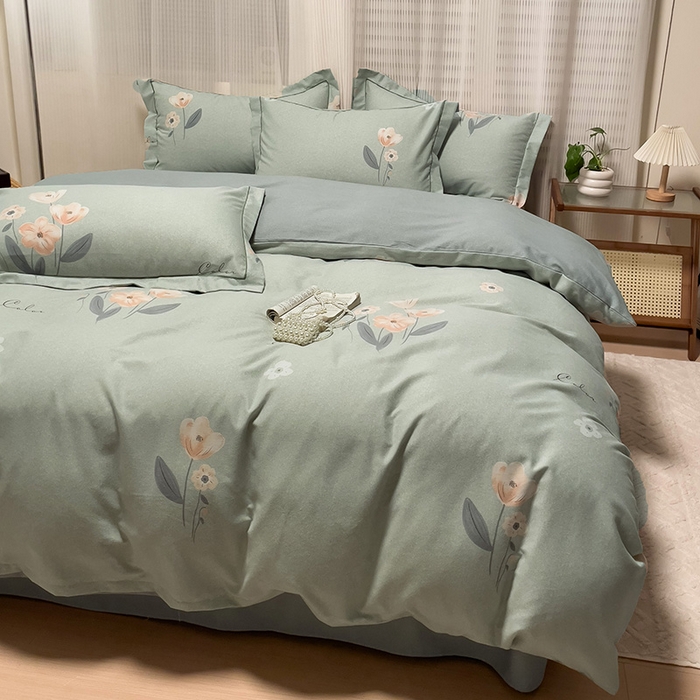 91家纺网 家纺一手货源 找家纺 卡普家居 2025新款全棉纯棉磨毛加厚单品系列-被套单件单被套 町香