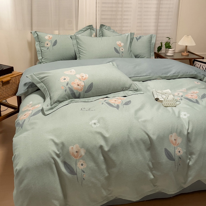 91家纺网 家纺一手货源 找家纺 卡普家居 2025新款全棉纯棉磨毛加厚单品系列-被套单件单被套 町香