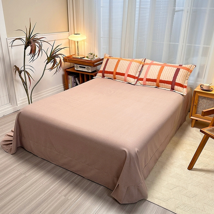 91家纺网 家纺一手货源 找家纺 卡普家居 2025新款全棉纯棉磨毛加厚单品系列-被套单件单被套 多伦多