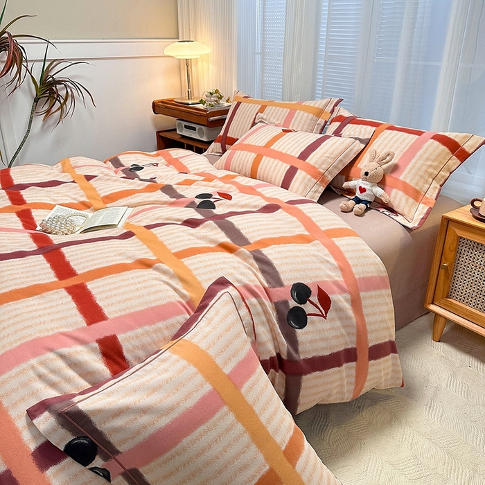 91家纺网 家纺一手货源 找家纺 卡普家居 2025新款全棉纯棉磨毛加厚单品系列-被套单件单被套 多伦多