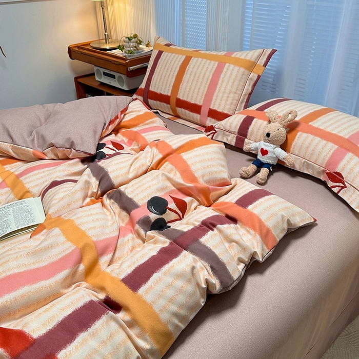 91家纺网 家纺一手货源 找家纺 卡普家居 2025新款全棉纯棉磨毛加厚单品系列-被套单件单被套 多伦多