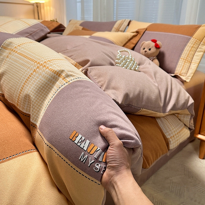 91家纺网 家纺一手货源 找家纺 卡普家居 2025新款全棉纯棉磨毛加厚单品系列-被套单件单被套 格莱美